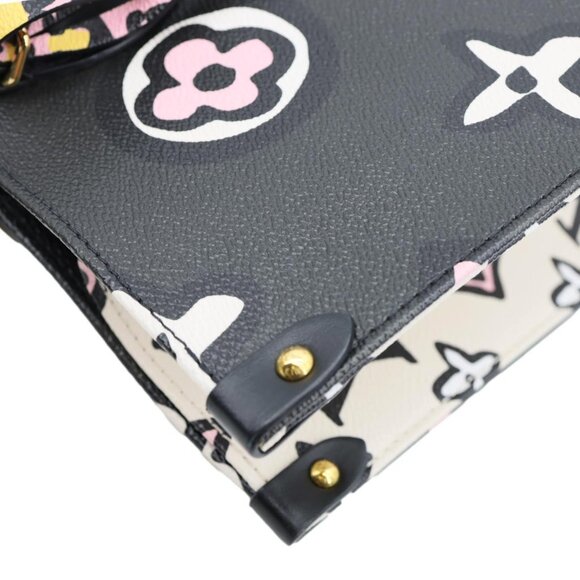 Louis Vuitton  Onthego GM Wild At Heart Monogram Giant Canvas Tote Bag Black - Picture 6 of 12